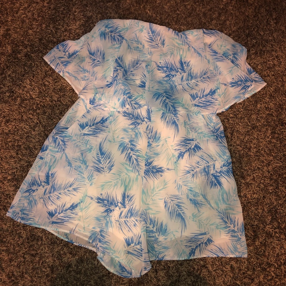 Strapless romper!